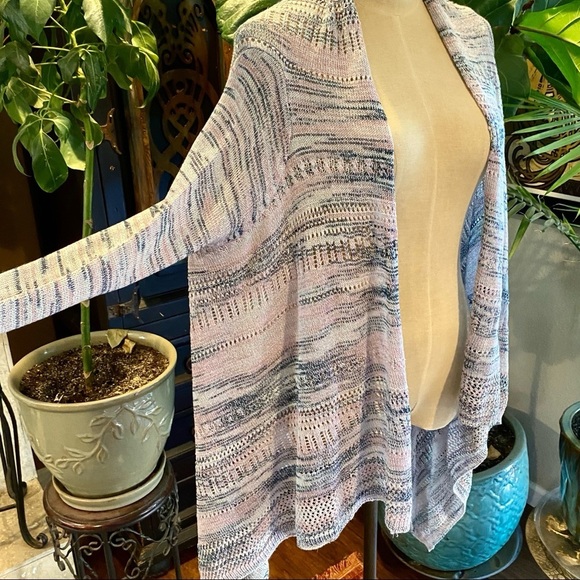 Knox Rose asymmetric waterfall open front cardigan - Picture 6 of 14